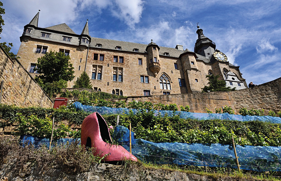 Blick aufs Marburger Schloss